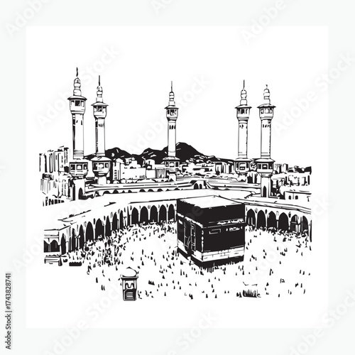 vector illustration of mosque