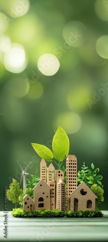 Professional Corporate Social Responsibility Concept with Sustainable City Model Modern Authentic Business Ethics for Marketing and Editorial Content