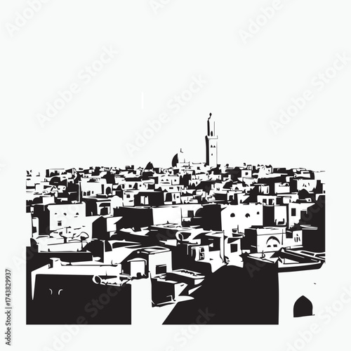city ​​landscape vector illustration