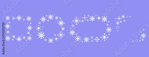 Snowflake frames of different shapes for Holiday and Seasonal Design. Set of decorative frames made of snowflakes for winter greeting cards, invitations, packaging, scrapbooking, posters. Vector