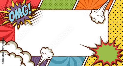 comic illustrative comics blank page story
