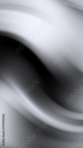 gradient white and black Vertical oath silver and black gradient waves creating a fluid, metallic abstract texture with soft light reflections and elegant motion.