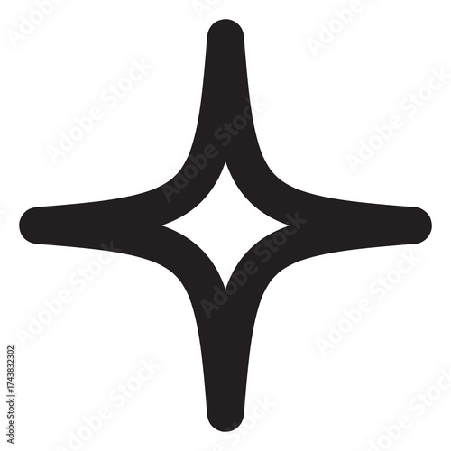 light  icon with outline style and black color