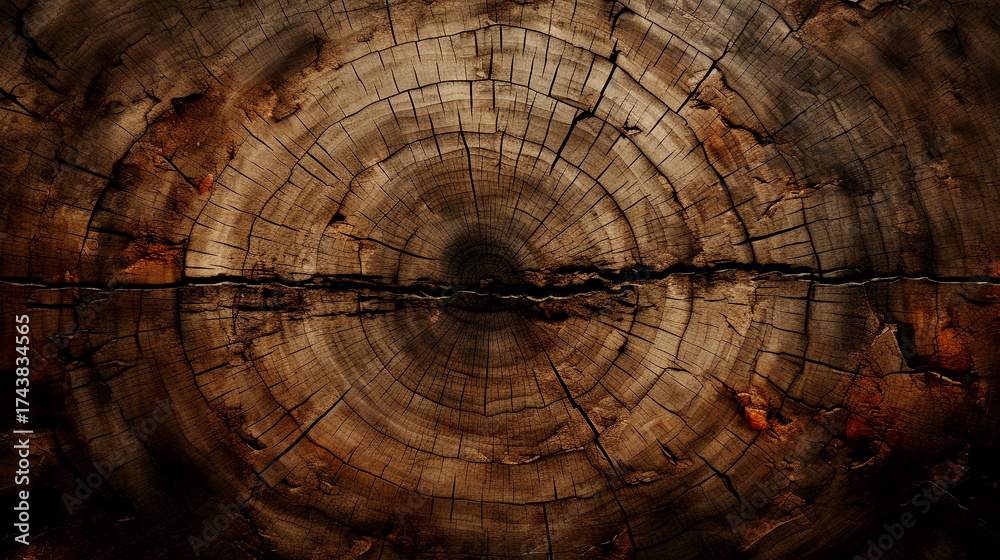 Fototapeta premium Ultra-Realistic Saw-Cut Texture