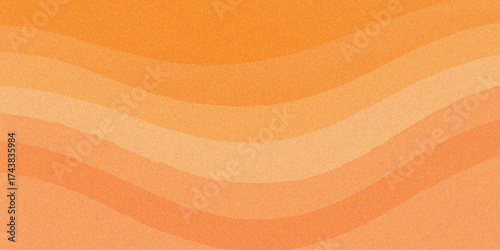 Abstract orange and yellow striped background with a subtle textured paper pattern and gradient light for design or wallpaper