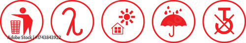 Shipping Symbols Packing icon set, Cardboard packaging sign labels sign, Keep away from water button, Package Warning Symbols,
