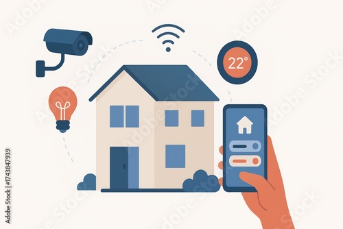 Smart Home Control And Security System With Mobile App And Wireless Devices