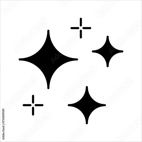 clean surface Icon. Symbol isolated white background. vector illustration. color editable.