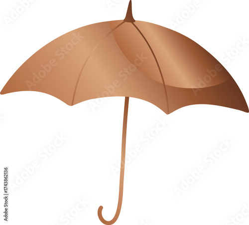 Closed Bronze Umbrella