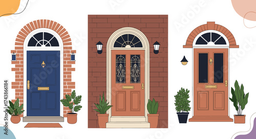 Discover a variety of elegant and welcoming front door designs for your home.