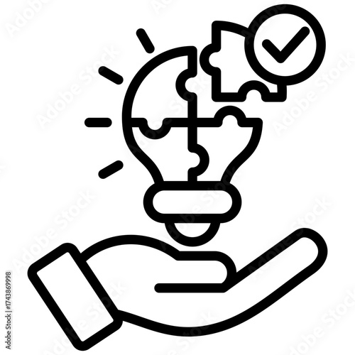 Problem Solving line icon