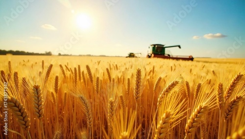 Wallpaper Mural Golden Wheat Field Ready for Harvest Abundant Summer Crop Swaying Gently in the Breeze under a Warm Sun Torontodigital.ca