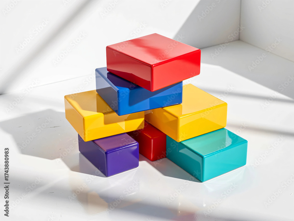 Obraz premium カラフルなブロック