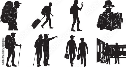 Travel & Tourism Silhouette Illustration