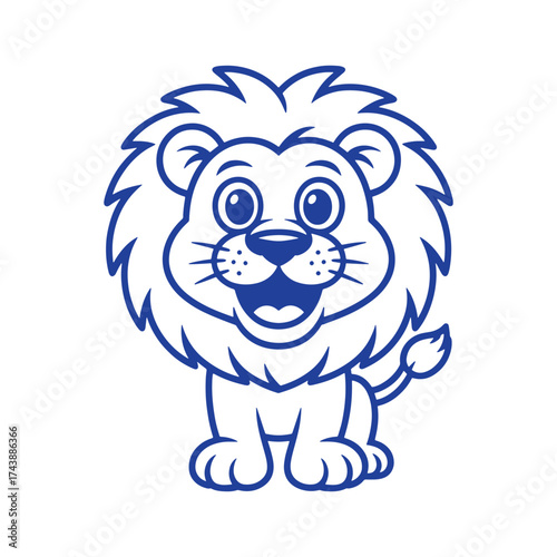 Lion Cartoon Character