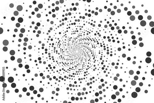 Halftone Dot Pattern Gradient Sunburst Retro Pop Art Vector Design