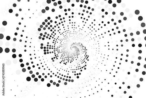 Halftone Dot Pattern Gradient Sunburst Retro Pop Art Vector Design