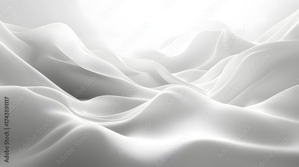 Obraz premium White fabric symbolizes purity, simplicity, and elegance. It reflects light beautifully, highlighting folds and textures. Commonly used in fashion, decor, and photography for its clean, minimal look.