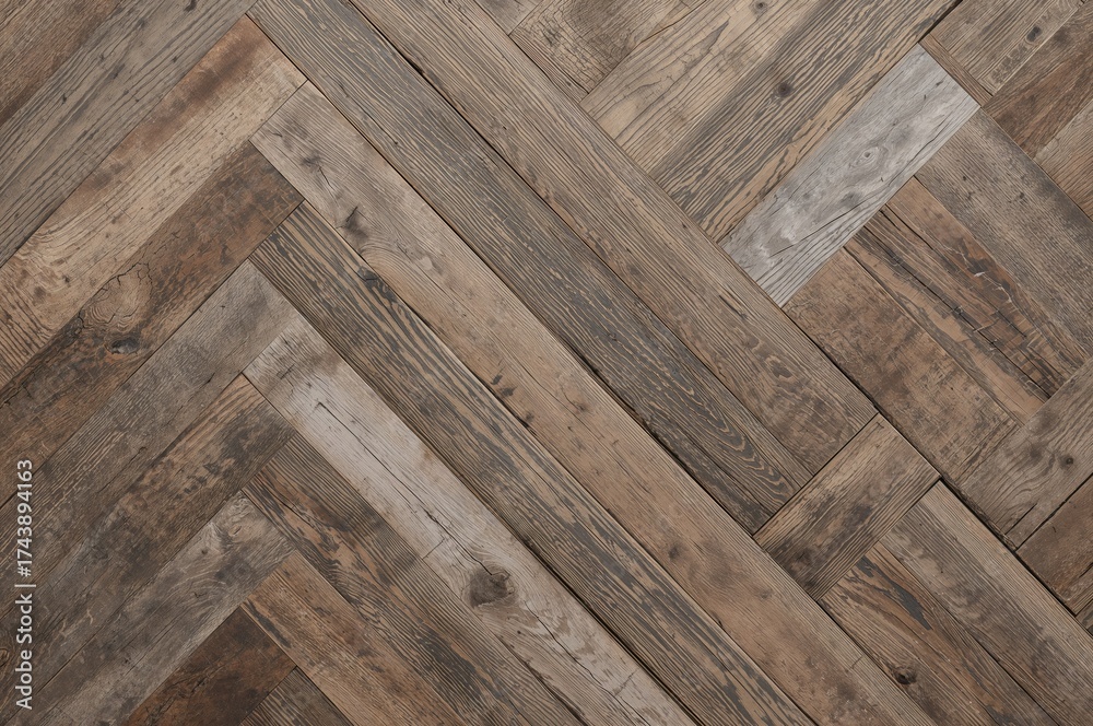 Fototapeta premium Vintage reclaimed timber with natural wood grain for construction
