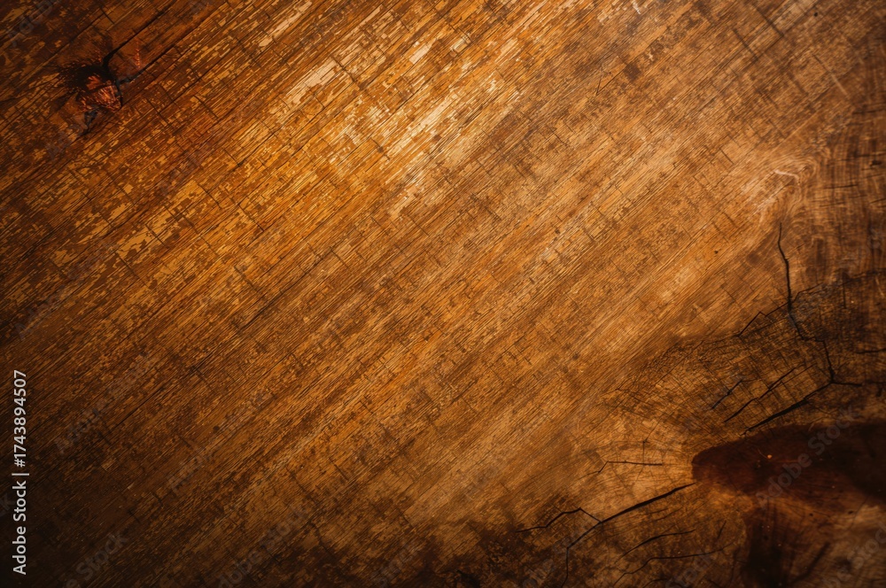 Naklejka premium Natural wooden surface with grain and texture patterns