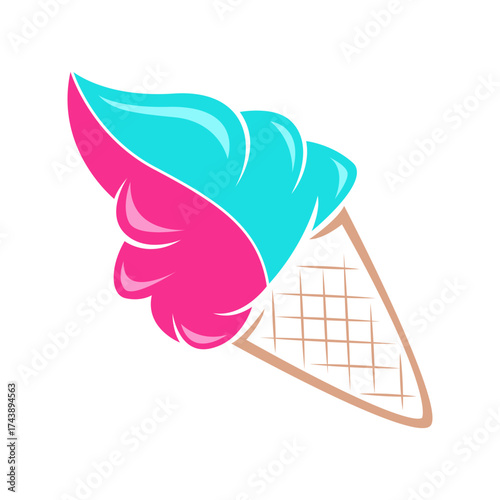 Ice cream logo design