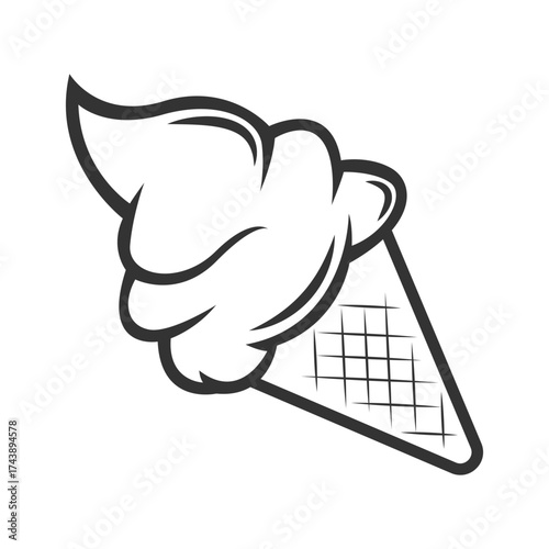 Ice cream logo design