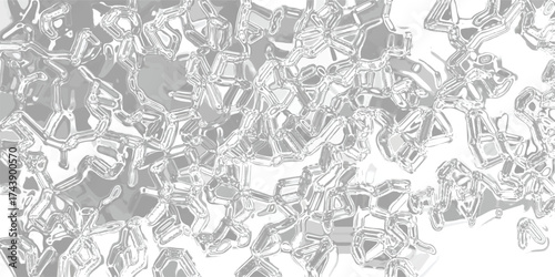 Intricate abstract crystalline structure with sharp geometric facets and bright white highlights creating a complex and detailed texture pattern