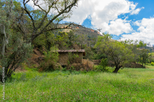 Landscape with an old stone mill in San Marcos
