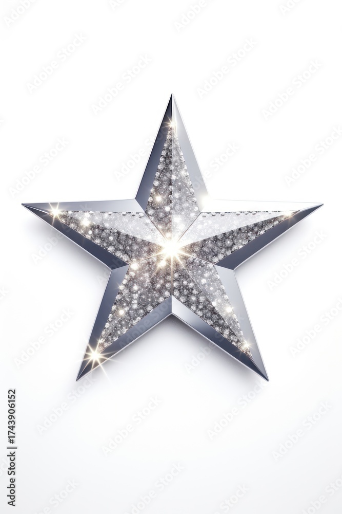 Obraz premium Star white background illuminated celebration.