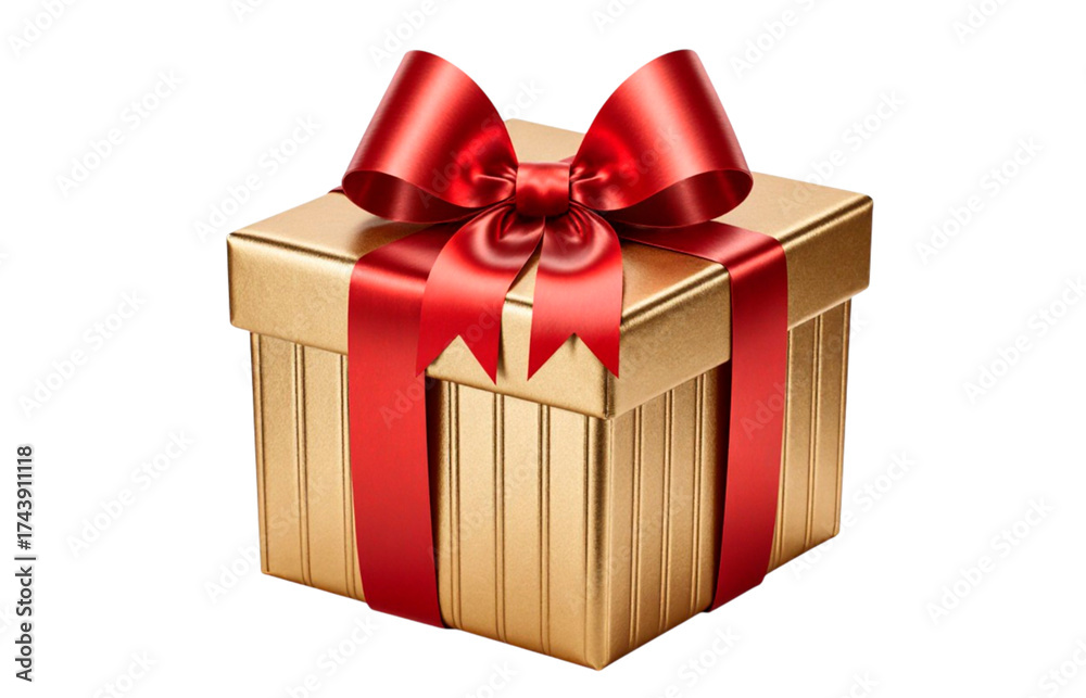 Fototapeta premium gift box isolated on white
