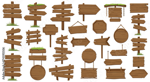 Rustic wood signs for creative projects needing a whimsical touch, perfect for invitations, websites, and social media marketing graphics