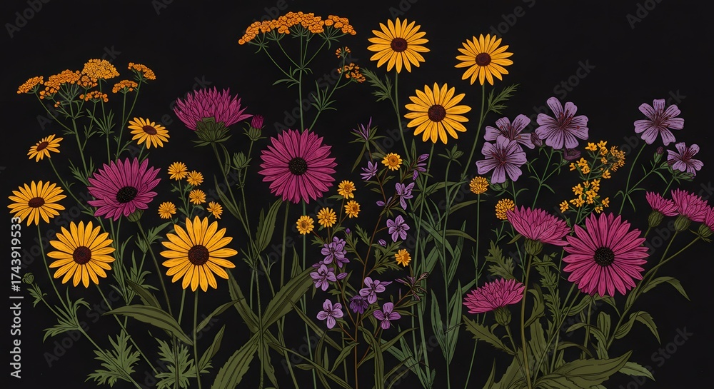 Obraz premium Colorful flowers arrangement