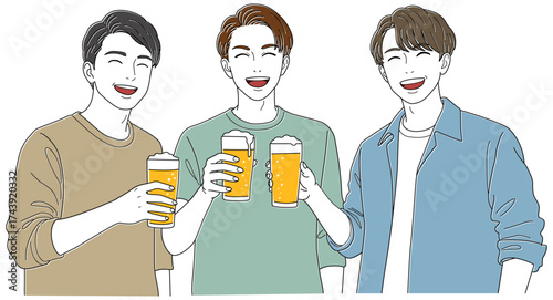 仲間で乾杯
