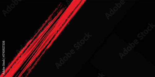 Dark effect background. Distressed rough dark abstract textured. Black isolated on red. Graphic design element vintage style decoration concept grunge vector red black perfect
