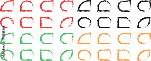 Wallpaper Mural Handcrafted Colorful Squares, Circle, Rectangle and Varaites with Expressive Painterly Borders Bringing Energy and Personality to Creative Layouts Torontodigital.ca