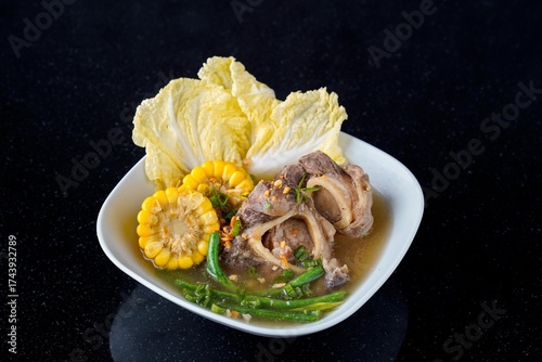 Traditional Filipino Beef Shank Soup (Bulalo)