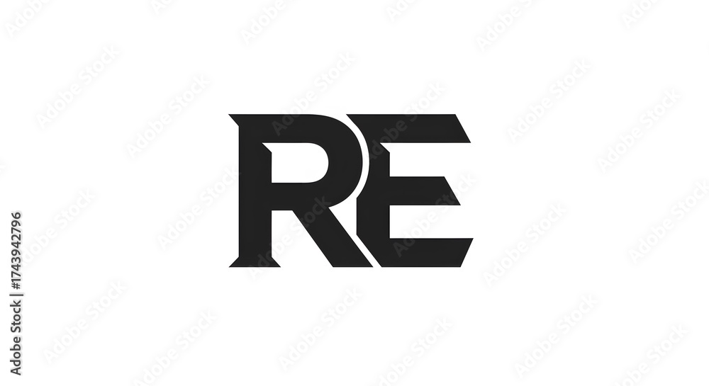 Obraz premium Creative monogram design re