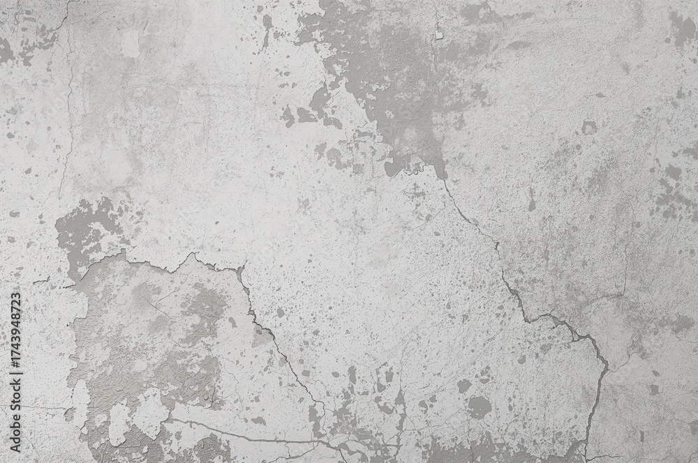 Fototapeta premium Aged white concrete surface texture, distressed backdrop