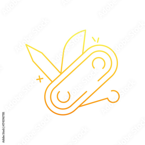 Swiss Army Knife Icon vector