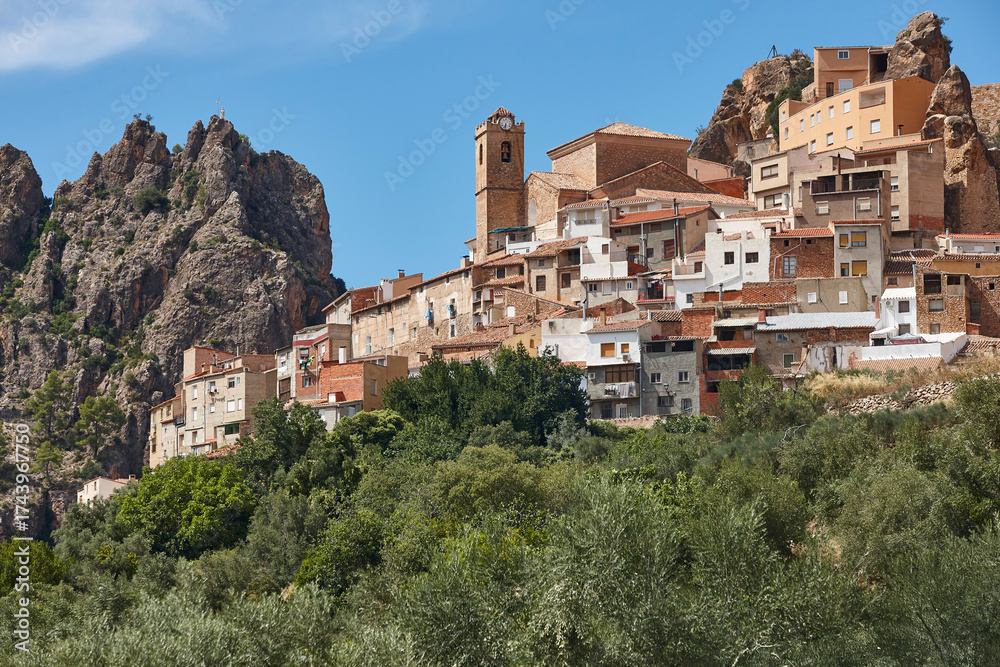 Obraz premium Picturesque village of Lietor. Albacete. Castilla La Mancha. Spain