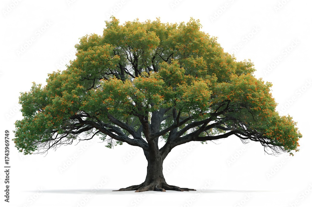 Obraz premium Lone tree with clear background