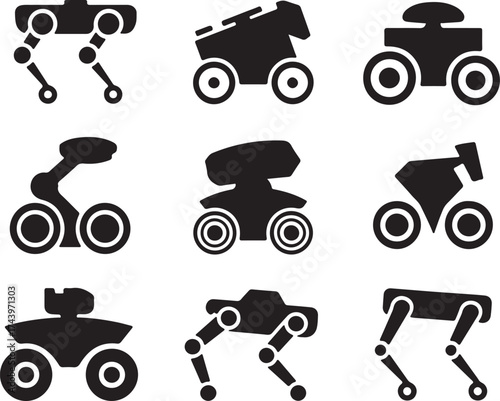 Robots Illustration Collection Automation