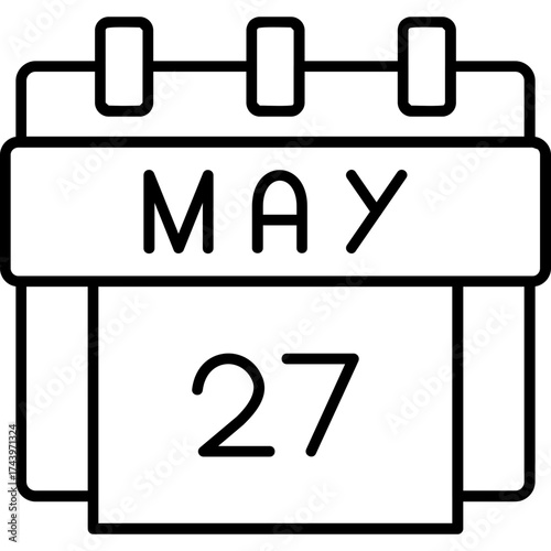 27th May Date Icon