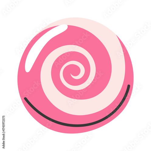 Round caramel candy Christmas confection