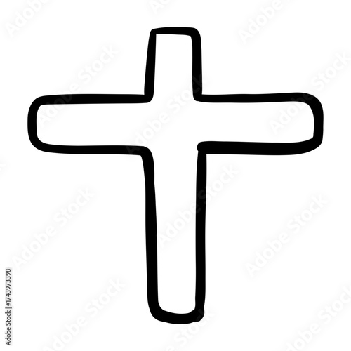 cross  handdrawn icon