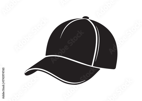 Cap Icon, Baseball Cap, sport hat Solid Vector Design