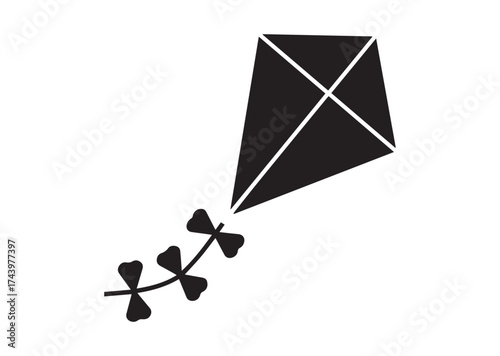 Fly kite Icon, Fly kite Solid Vector Design