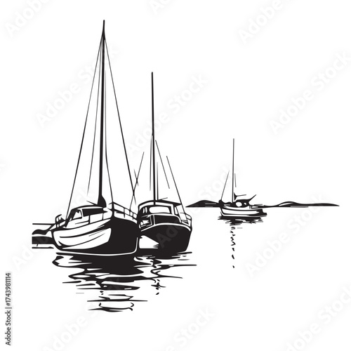 sailing boat in the sea