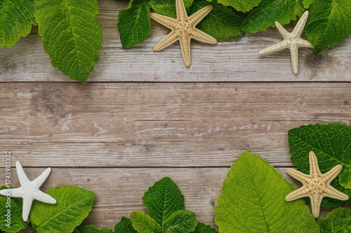 Wooden surface adorned with...