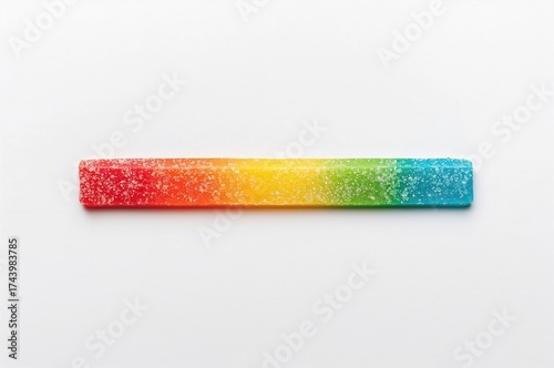Top-down view of a colorful...